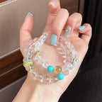 Bracelet empilable en cristaux de guérison | Quartz clair et argent 925 