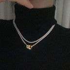 Collier long à plusieurs rangs de perles | 2 styles de fermoir disponibles 