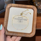 Ensemble de bracelets empilables en perles d'eau douce et cristaux arc-en-ciel 