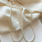 Collier classique de perles à un rang | Disponible en 6 tailles 