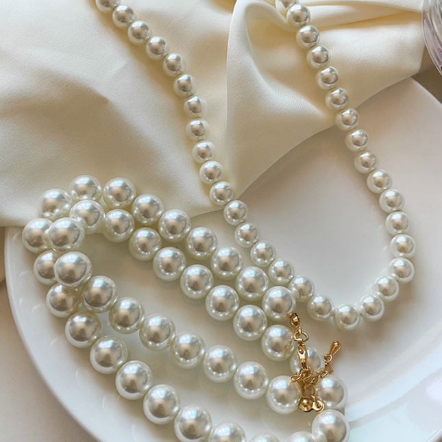 Collier classique de perles à un rang | Disponible en 6 tailles 